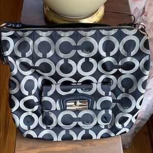 Coach Kristin Op Art Sateen large hobo